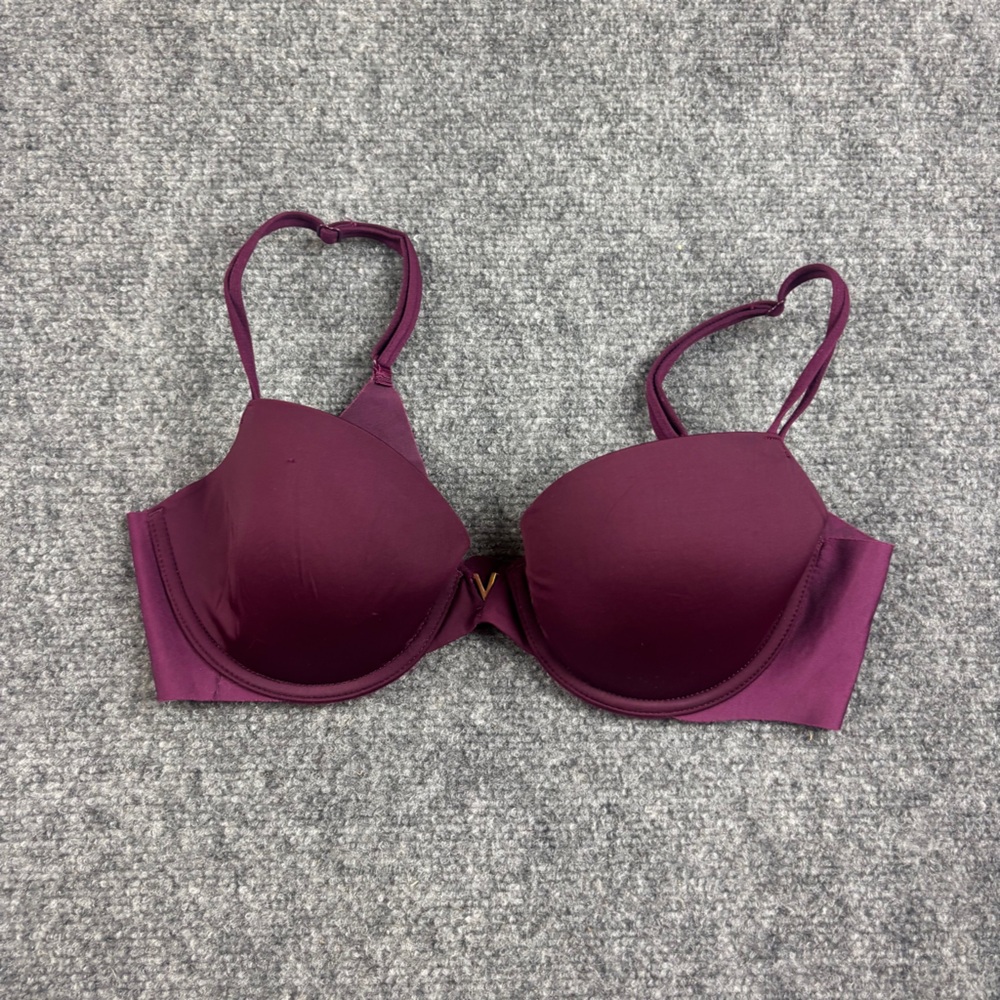 VICTORIA’S SECRET Women’s Deep Purple Lined Demi Bra size: 34C